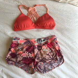 Maaji Reversable bikini top and swim bottoms